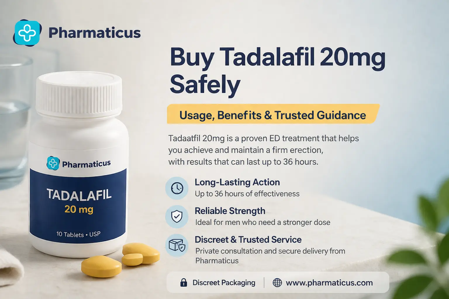 Buy Tadalafil 20mg Safely – Usage, Benefits & Trusted Guidance